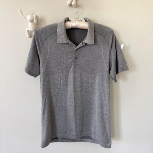Lululemon Vent Tech Men's Gray Polo Shirt - Large